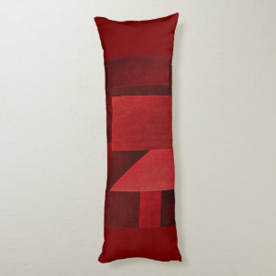 Whispers of Red Flowers Body Cushion