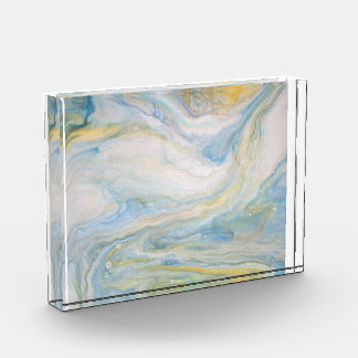 Whispers of Serenity – Abstract Fluid Art Photo Bl Block
