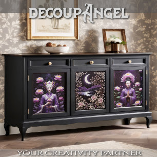 Whispers of Serenity - Set of 3 - Decupage Wrapping Paper Sheet