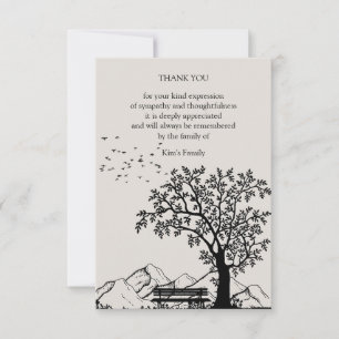 Whispers of Solitude Thank You Card