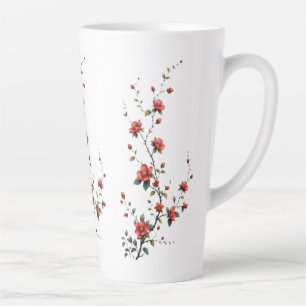 Whispers of Spring Blossoms in Quiet Bloom Petals  Latte Mug