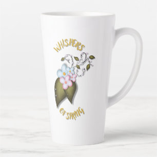 Whispers of Spring Floral T-Shirt – Romantic Bloom Latte Mug