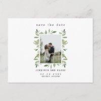 Whispers of Spring Photo White Save the Date