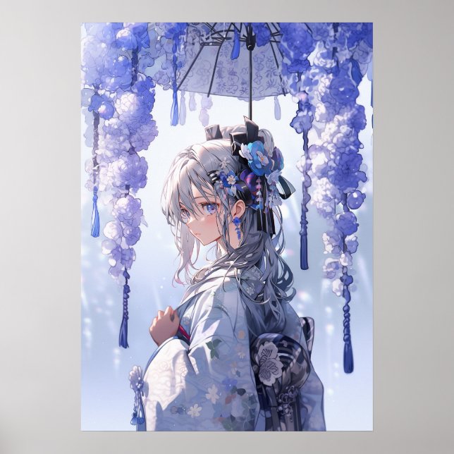 Whispers of Spring: The Enchantress in White Poster (Front)