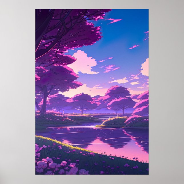Whispers of the, Anime Landscape Poster (Front)