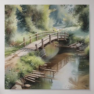 Whispers of the Countryside Bridge Poster