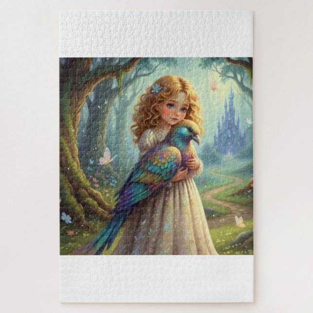 Whispers of the Forest and Feather Jigsaw Puzzle (Vertical)
