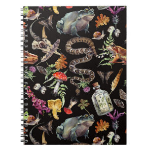 Whispers of the Forest – Dark Nature Watercolor Notebook