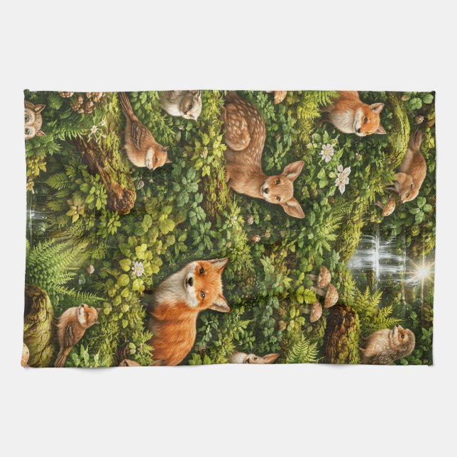 Whispers of the Forest Tea Towel (Horizontal)