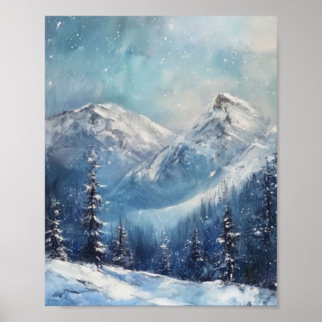 Whispers of the Frozen Peak: A Study of Winter’s S Poster (Front)