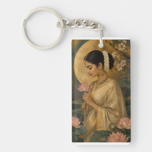 Whispers of the Lotus Key Ring (Front)