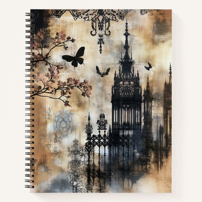 Whispers of the Moonlit Cathedral Notebook (Front)