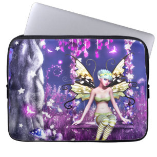 Whispers of the Moonlit Fairy Laptop Sleeve