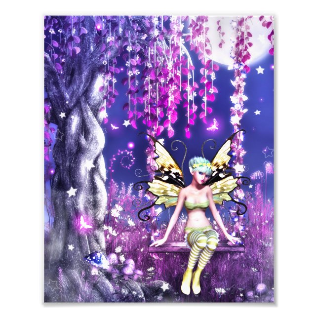 Whispers of the Moonlit Fairy Photo Print (Front)