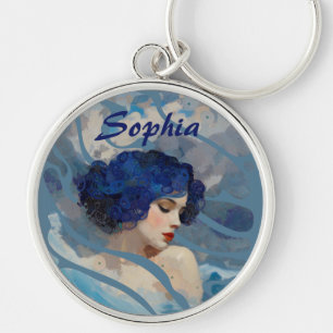 Whispers of the Ocean Goddess Key Ring