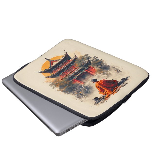 Whispers of the Pagoda Laptop Sleeve (Front Bottom)
