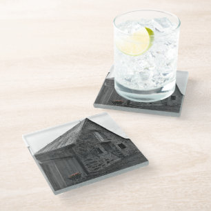 Whispers of the Past  Glass Coaster
