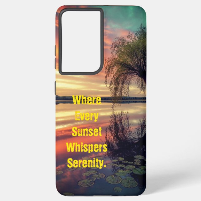 Whispers of the Setting Sun Phone Case (Back)