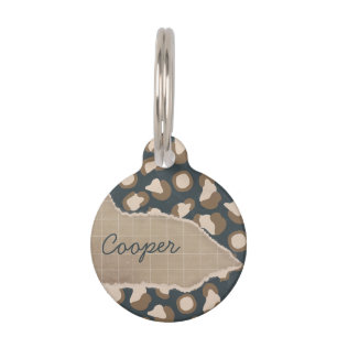 Whispers of the Wild: A Vintage Panther-Inspired Pet Tag