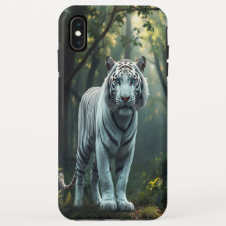 "Whispers of the Wild: The White Tiger's Gaze" iPhone XS Max Case