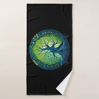 Whispers of the Wind: The Essence of Tree Bath Towel Set
