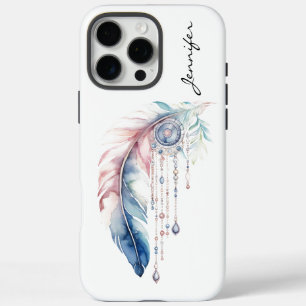 Whispers of the Wind Watercolor Feather  iPhone 16 Pro Max Case