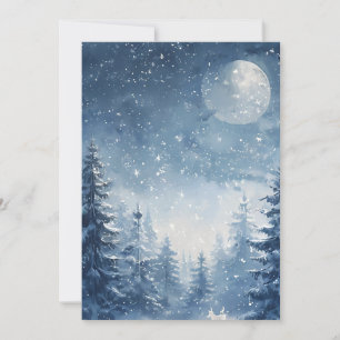 Whispers of the Winter Forest Holiday Card