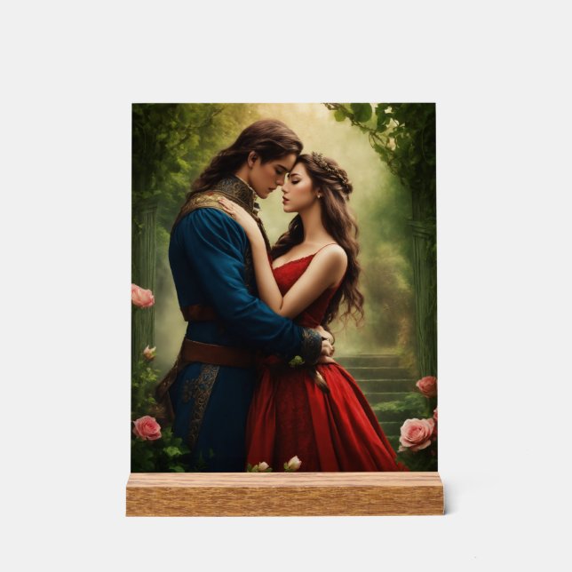 "Whispers of Time: A Romance Fantasy" Acrylic Sign (Front)