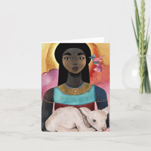 Whispers of Tranquillity African American Art Blan Thank You Card