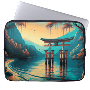"Whispers of Tranquillity: The Spirit Gate" Laptop Sleeve