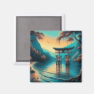 "Whispers of Tranquillity: The Spirit Gate" Magnet