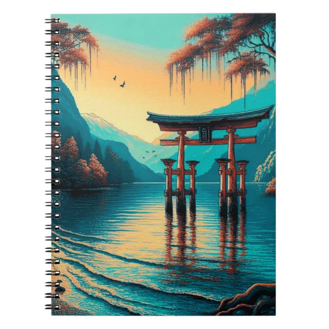 "Whispers of Tranquillity: The Spirit Gate" Notebook (Front)