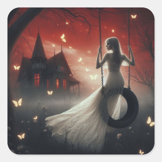 Whispers of Twilight Square Sticker (Front)