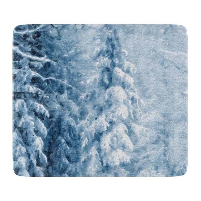 Whispers of Winter Cutting Board (Front)