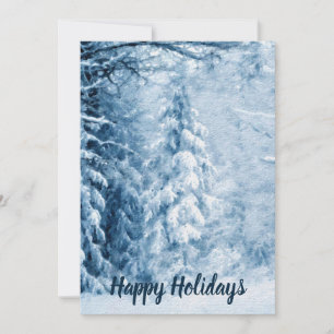 Whispers of Winter Holiday Card
