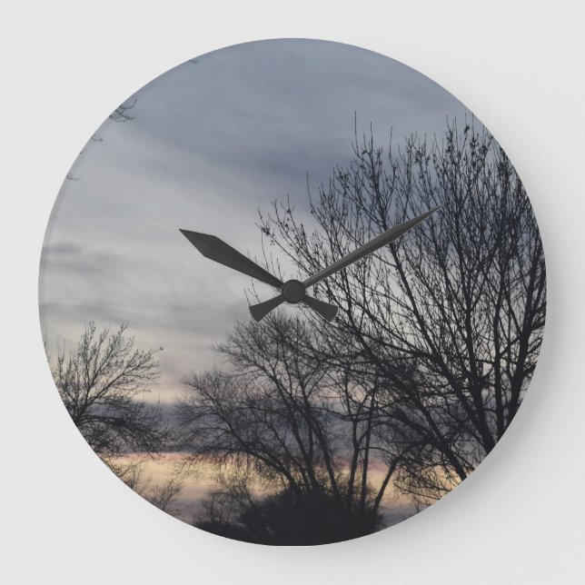 Whispers of Winter Large Clock (Front)