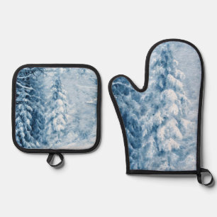 Whispers of Winter Oven Mitt & Pot Holder Set