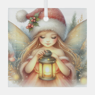 Whispers of Winter: The Christmas Fairy Glass Tree Decoration
