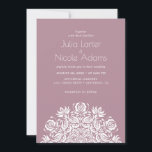 Whispers Swan Birds Lotus Flowers Mandala Wedding Invitation<br><div class="desc">Beautiful invitations and stationery for special occasions and festivals are available in both physical and digital formats. We can extend any design into matching items such as RSVP cards,  labels,  envelopes,  and more. Customization is available upon request. Looking forward to hearing from you!</div>