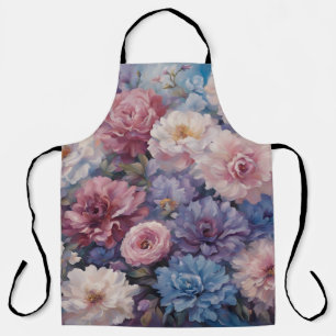 Whispy wildflower design apron