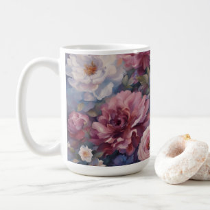 Whispy wildflower design coffee mug