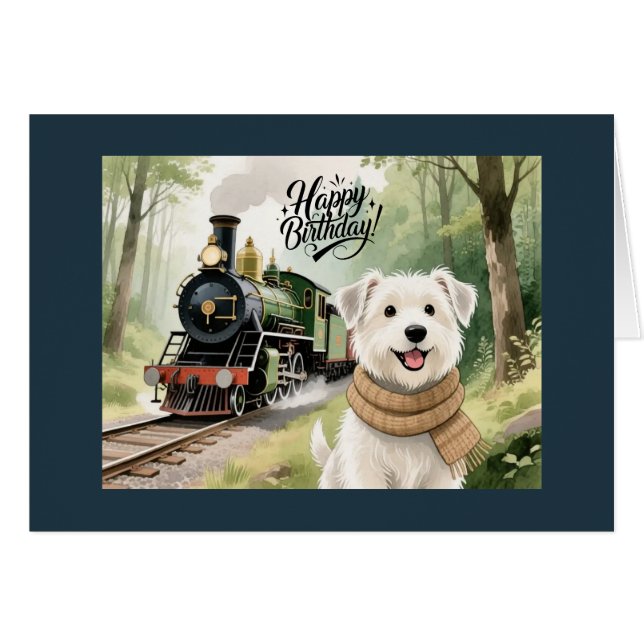 Whistle & Wag Celebration Card (Front Horizontal)