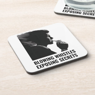 Whistleblower Beverage Coasters
