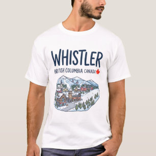 Whistler BC Canada Cute Colorful Landscape T-Shirt