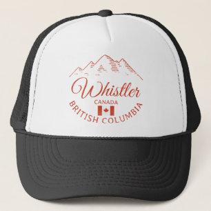 Whistler BC Canada Mountain Trucker Hat