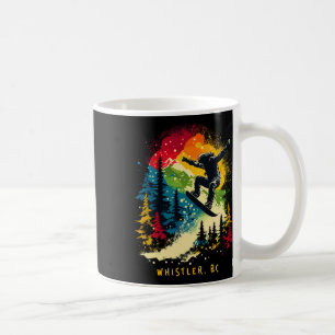 Whistler Bc Canada Snowboarder Snowboarding Resort Coffee Mug