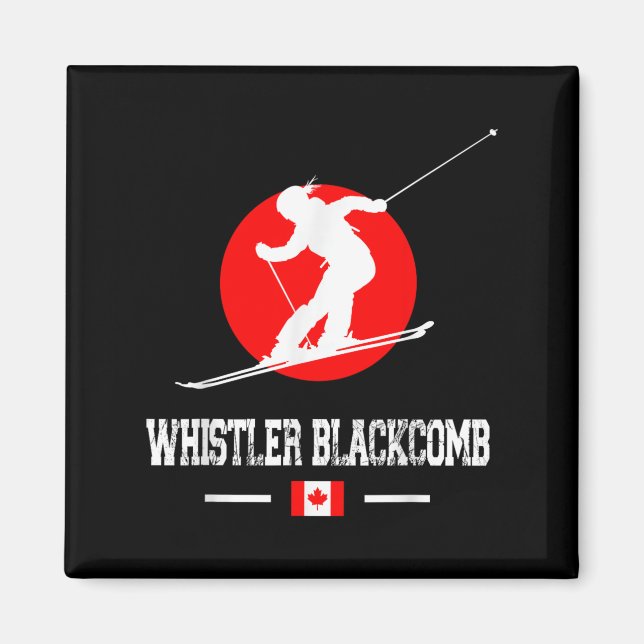 Whistler Blackcomb Canada Ski Resort Rocky Mountai Magnet (Front)