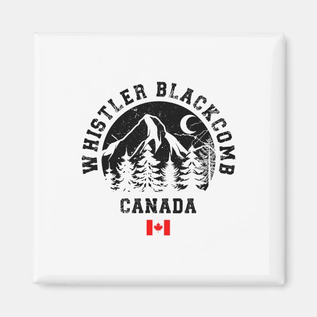Whistler Blackcomb Canada Ski Resort Rocky Mountai Magnet (Front)