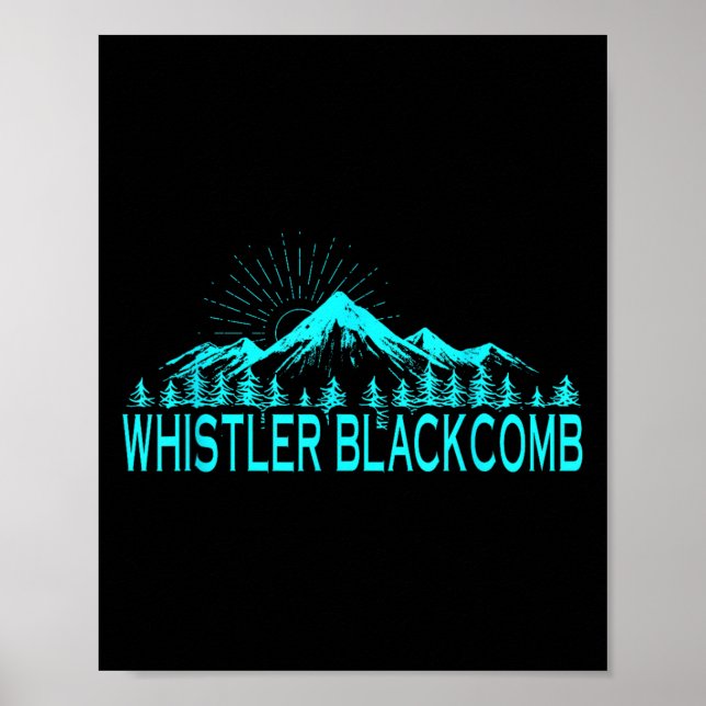 Whistler Blackcomb Canada Ski Resort Skiing Rocky  Poster (Front)