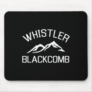 Whistler Blackcomb Ski Snowboarding Long Sleeve  Mouse Pad